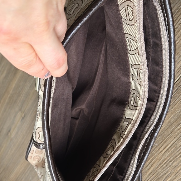 NWOT Etienne Aigner Signature Monogram Canvas Shoulder Bag - Picture 11 of 12